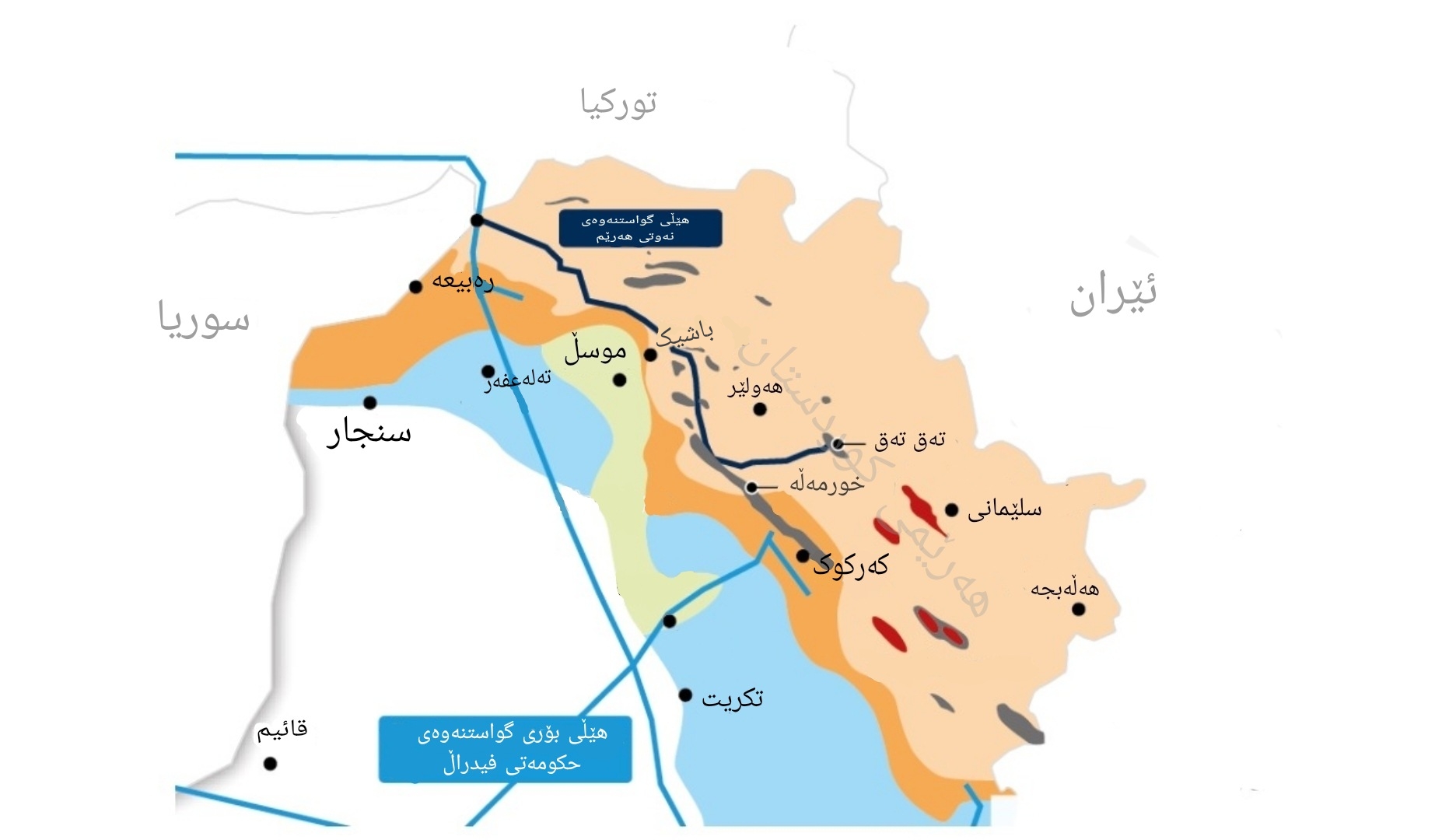 خەرجی گواستنەوەی نەوتی هەرێمی کوردستان لە ٢٠١٧ تا وەستانی هەناردە لە ئازاری ٢٠٢٣دا